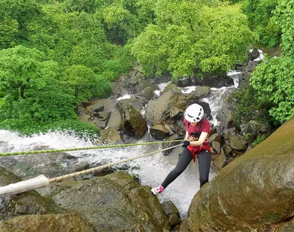 Rappelling in Rishikesh